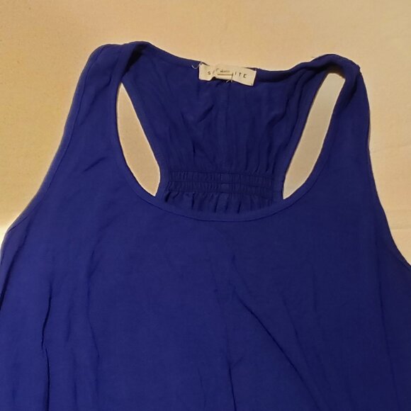 Blue Racerback Tank Top [Socialite] [Size M] - Picture 4 of 6